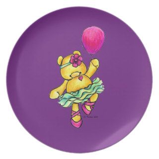 Olivia Ballet bear plate