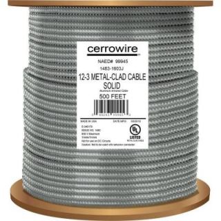 Cerrowire 500 ft. RL 12 3 MC Aluminum Cable 1483 1603J