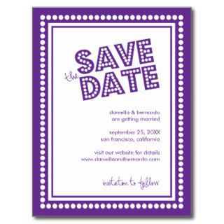 Fabulous Marquee Save The Date Postcard