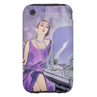 Beverly's Boudoir 1920s Fashion in Purple Tough iPhone 3 Cover