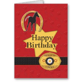 Cowboy Happy Birthday Card