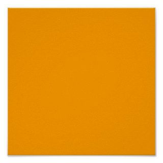 Plain Orange Background Poster