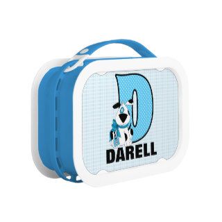 Blue Dog Monogrammed "D" Animal Print Lunchboxes