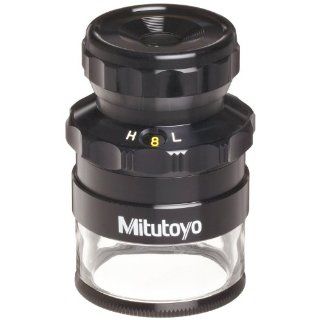 Mitutoyo 183 304 Loupe with Reticle, 8x 16x Magnification, 0.0005" Scale Graduation Science Lab Equipment