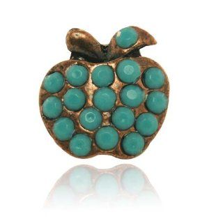 Copper tone Adjustable Apple Ring Jewelry