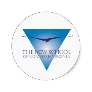 Blue Triangle Logo Stickers