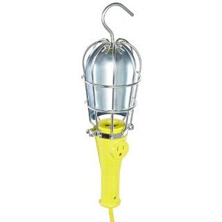 Woodhead 271UA163 Safeway Handlamp, Commercial Duty, Incandescent Bulb, 100W Max Lamp Wattage, Side Outlet, Screw Release Guard Style, 16/3 SJTOW Cord Type, 25ft Cord Length Portable Work Lights