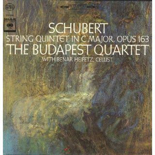 Schubert String Quintet in C Major, Opus 163   Stereo Vinyl LP Record The Budapest Quartet, Benar Heifetz Music
