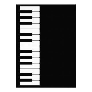 Piano Keys Invitation