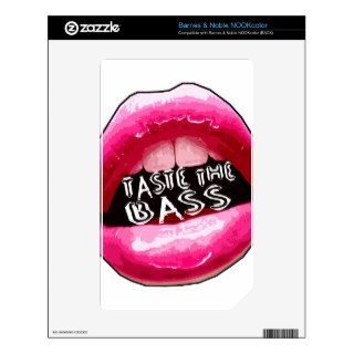 Taste the BASS Electronica Dubstep Electro HipHop Decals For The NOOK Color