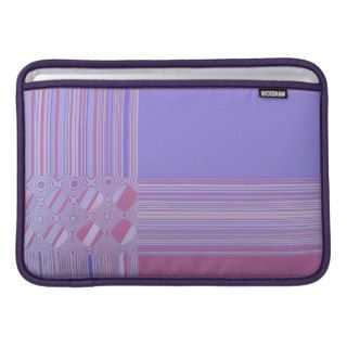 Purple and White Abstract Pattern MacBook Air Sleeves