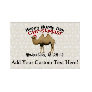 Happy Hump Day Christmas Funny Wednesday Camel Lawn Signs