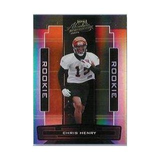 2005 Absolute Memorabilia #165 Chris Henry RC /999 Sports Collectibles