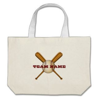 Baseball and Crossed Bats Customizable Bag