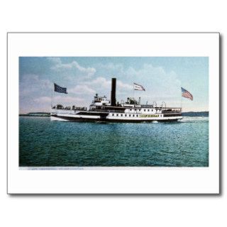 Steamer Ticonderoga on Lake Champlain Postcard