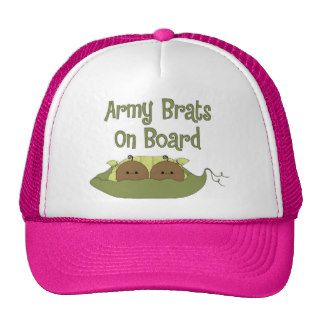 Army Brats On Board Twins (African American) Trucker Hats