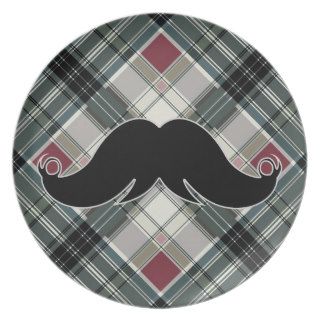 Retro Black Handlebar Mustache Moustache Plates