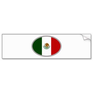 Mexican Flag Cool Design Bumper Stickers