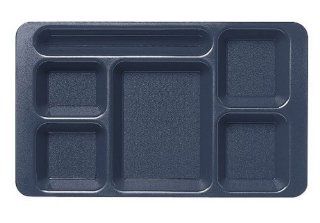 Cambro 1596CP 186 Co Polymer Rectangular School Compartment Tray, 2 by 2 Inch, Navy Blue Kitchen & Dining
