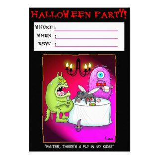 Funny monsters Halloween Party Invitation