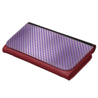 Metallic Bling and Silver Mesh over Purple Wallet