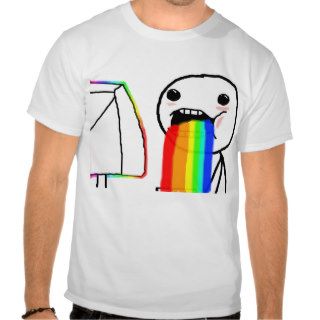 Puking Rainbow Meme Shirt