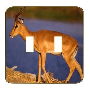 Light Switchplate Cover   Double Toggle   Metal Designer Switch Plate Wildlife/Animal/Animals   (SDSWL 169)  