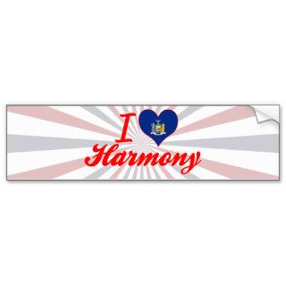 I Love Harmony, New York Bumper Sticker