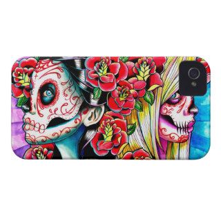 Another Time And Place Sugar Skull Girl iPhone 4 Case Mate Case