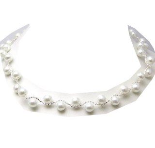 WIIPU Charming New Comming String White Faux Pearls Chain Necklace(WIIPU B189) Y Shaped Necklaces Jewelry