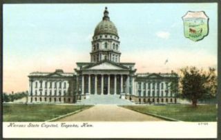 State Capitol Topeka KS postcard 191? Entertainment Collectibles