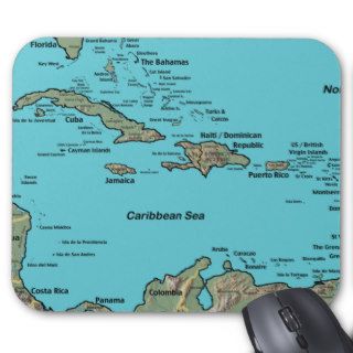 Caribbean Islands Mouse Pad