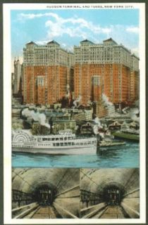 Hudson Terminal Tubes N Y City postcard 191? Entertainment Collectibles