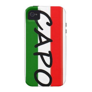 CAPO, capo means BOSS in italian and spanish, Case Mate iPhone 4 Cover