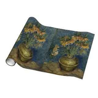 Imperial Fritillaries in Copper Vase by Van Gogh Wrapping Paper
