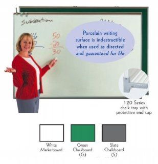 All Purpose Professional Series Chalk Board Board Color Green, Size 48" H x 192" W (with spline joint)  Chalkboards 
