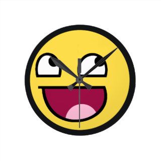 awesome face Wall Clock