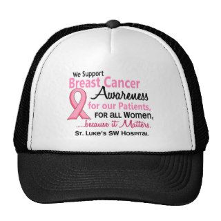 CUSTOM Breast Cancer Awareness For Our Patients Mesh Hats