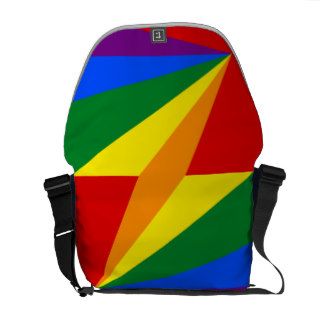 LGBT Color Rainbow Medium Messenger Bag