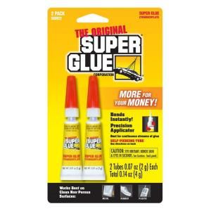 Super Glue .07 oz. Glue, (2) .07 oz. Tubes per card (12 Pack) SGH22J