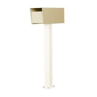 Residential Rear Locking Letter Locker Mailbox With Incoming Mail Slot Tan   Security Mailboxes  