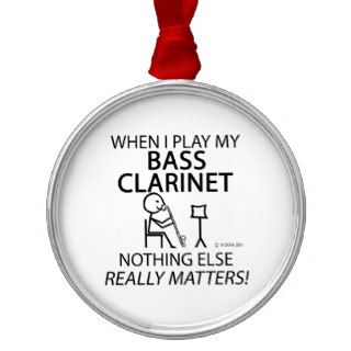 Bass Clarinet Nothing Else Matters Ornament