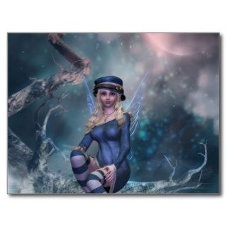 Tree Moon Fairy B Post Card