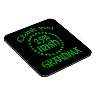 25% Irish   Thank You Grandma Coaster