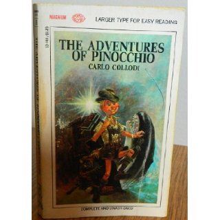 The Adventures of Pinocchio Large Type Carlo Collodi Books
