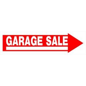 The Hillman Group 6 in. x 24 in. Plastic Garage Sale Sign 842228