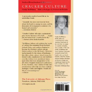 Cracker Culture Celtic Ways in the Old South Grady McWhiney, Forrest McDonald 9780817304584 Books