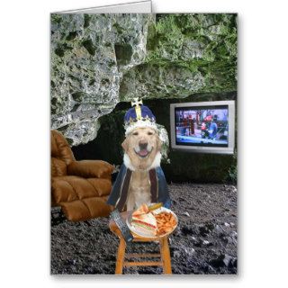 Funny Lab Man Cave Father's Day Card