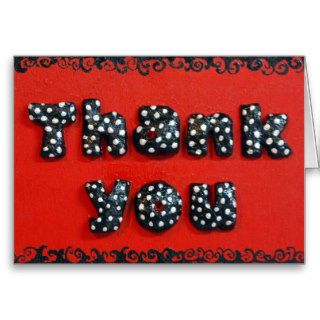 Thank You Mixed Media 3D Chubby Art Painting Greeting Cards