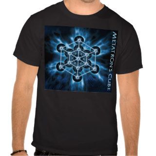 Metatron's Cube Blue Energy T Shirts